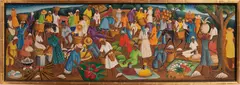 Castera Bazile, Untitled, 1957, OIL ON MASONITE