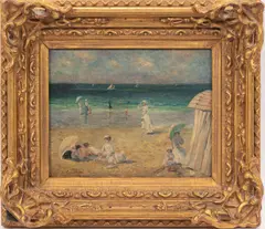 Claude Cahill Cooper, Untitled, OIL ON BEVELED WOOD