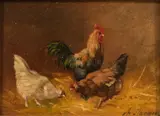 Charles Jacque, Untitled, OIL ON PANEL