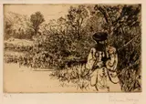 Francis Seymour Haden, Untitled, 1864, DRYPOINT ETCHING ON PAPER