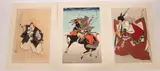 Sadanobu Hasegawa, Untitled, WOODBLOCK PRINTS, 3 PCS