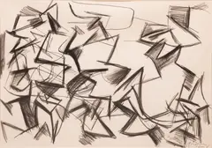 Untitled by Harold Shapinsky, 1985, CHARCOAL ON PAPER, offered Jan 2021