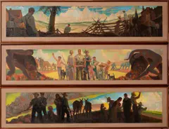 EACH by William Harry Mosby, OIL ON MASONITE, offered Jan 2021
