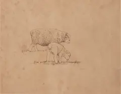 Henry Moore, Untitled, 1974, LITHOGRAPH ON PAPER, 7/30