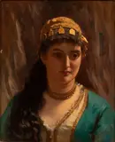 Edward Charles Barnes, Untitled, OIL ON MAHAGONY PANEL