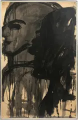 Lester Johnson, Untitled, 1962, WATERCOLOR AND CHARCOAL ON WOVE PAPER