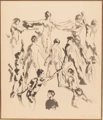 Untitled by Arthur Bowen Davies, 1921, LITHOGRAPH WITH LITHOTINT, ON WOVE PAPER, offered Dec 2020