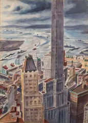 Untitled by Bertram Hartman, 1944, WATERCOLOR, ON ILLUSTRATION BOARD, offered Dec 2020