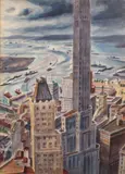 Bertram Hartman, Untitled, 1944, WATERCOLOR, ON ILLUSTRATION BOARD