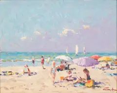 Untitled by Niek Van der Plas, OIL ON WOOD PANEL, offered Dec 2020