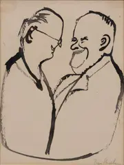 Ben Shahn, Untitled, INK ON PAPER