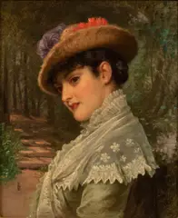 Edward Charles Barnes, Untitled, OIL ON MAHOGANY PANEL