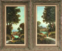 Toni Bordignon, Untitled, OIL ON CANVAS, PAIR