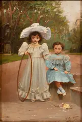 Untitled by Alberto Rossi, 1880-1900, OIL ON BEVELED WOOD PANEL C., offered Nov 2020