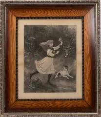 PHOTOGRAVURE by Heywood Hardy, 1876, ON PAPER, offered Oct 2020