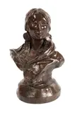 Piegan Squaw by Charles Marion Russell, bronze, offered Mar 2024