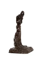 Edwin Willard Deming, Native and Puma, bronze