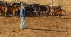 Ranch Raised by Don Gray, gouache, offered Mar 2024