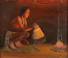 Ceremonious by Hart Merriam Schultz, oil on canvas, offered Mar 2024