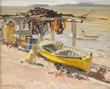 Robert Lougheed, Kotzebue, Alaska, oil on board
