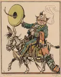 Joe De Yong, Hey Ranchevo, gouache cartoon