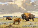 Square Butte Spring by Colin Alexander, oil on canvas, offered Mar 2024