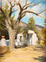 Susan Terpning, Artist's Patio, oil on canvas