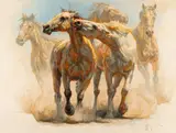 Abigail Gutting, There's Always One, oil on board