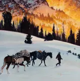 Ty Barhaug, On the Way Home, oil on panel