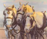 Ronald S. Riddick, (CA) Dawns Early Light, oil on canvas