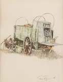 Tom Ryan, (CA) 6666 Chuck Wagon, mixed media