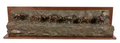 Packstring by Earle E. Heikka, bronze, offered Mar 2023
