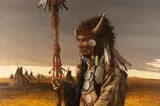 Ray Swanson, (CA) Medicine Man, oil on canvas