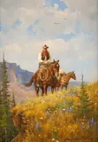 Gary Lynn Roberts, Packin' In, oil on canvas
