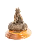 Small Sitting Bear by Charles Marion Russell, bronze, offered Mar 2023