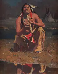 Powerful Night by David Mann, oil on canvas, offered Mar 2023