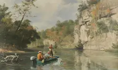John Walter Scott, Buffalo River, oil on canvas