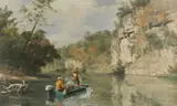 John Walter Scott, Buffalo River, oil on canvas