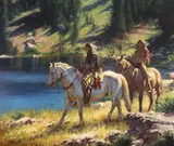 Don Oelze, Above Bear Lake, oil on canvas