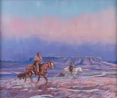Jay Contway, Ride at Dusk, oil on canvas