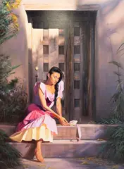 Ed Kucera, Under the Santa Fe Light, oil on canvas
