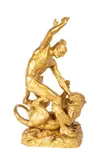 Wildcat by François Auguste Hippolyte Peyrol, bronze, offered Mar 2023