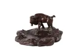Monarch of the Plains by Charles Marion Russell, bronze, offered Mar 2023