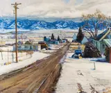 Taylor Lynde, February - Wilsall, MT, oil on canvas