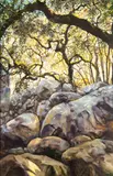 Valley Rocks by Robin May Gowen, oil on canvas, offered Mar 2023