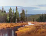 Tributary by Shanna Kunz, oil on canvasboard, offered Mar 2023