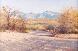 Francois Koch, Tucson Wash, oil on canvas
