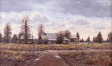 Francois Koch, Spring Rain, oil on canvas