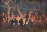 Joe De Yong, Cavalry and Indians Meet