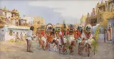 David Halbach, Mixed Powamu Ceremony, watercolor